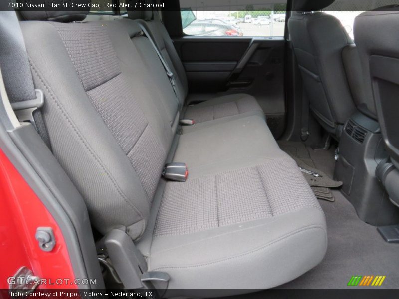 Red Alert / Charcoal 2010 Nissan Titan SE Crew Cab