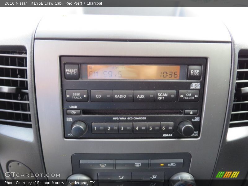 Red Alert / Charcoal 2010 Nissan Titan SE Crew Cab
