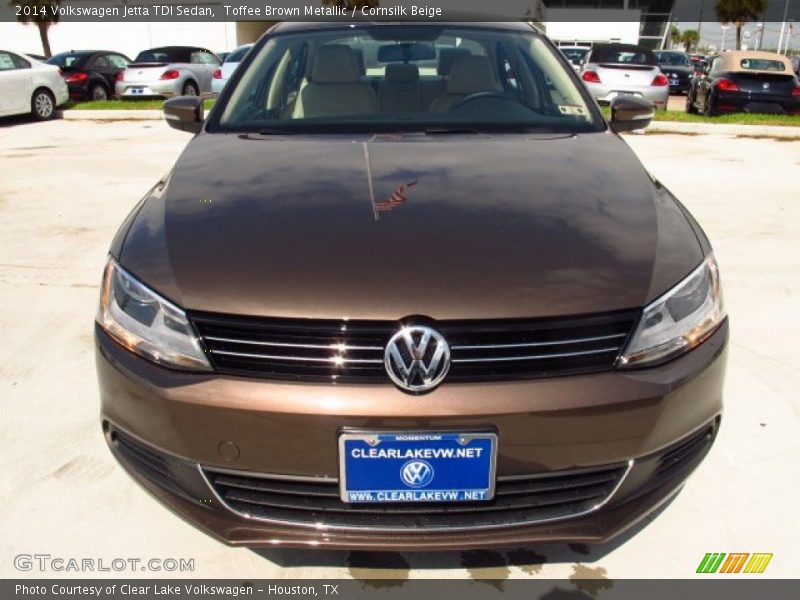 Toffee Brown Metallic / Cornsilk Beige 2014 Volkswagen Jetta TDI Sedan