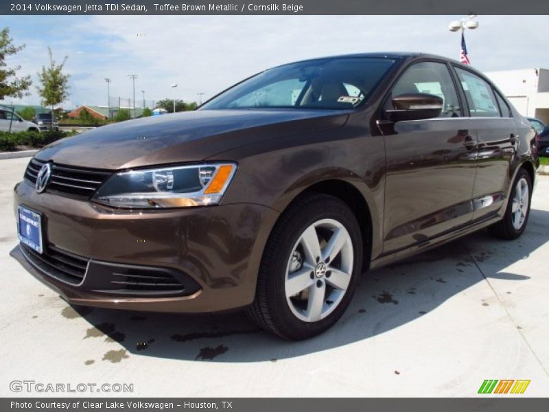 Toffee Brown Metallic / Cornsilk Beige 2014 Volkswagen Jetta TDI Sedan