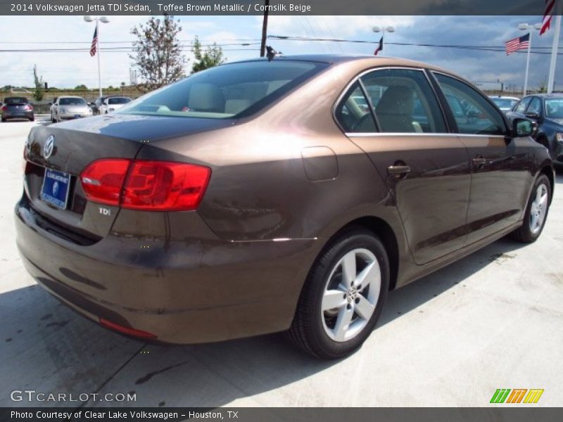 Toffee Brown Metallic / Cornsilk Beige 2014 Volkswagen Jetta TDI Sedan