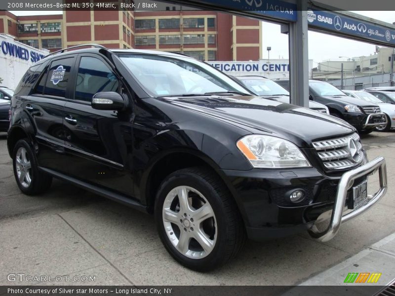 Black / Black 2008 Mercedes-Benz ML 350 4Matic