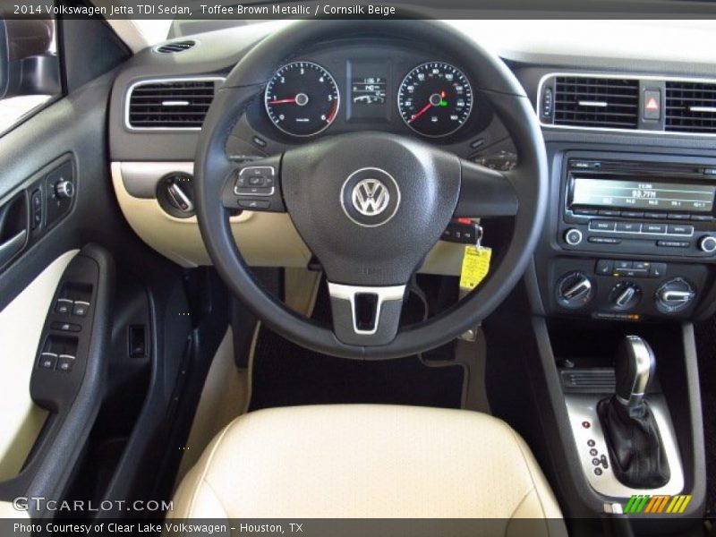 Toffee Brown Metallic / Cornsilk Beige 2014 Volkswagen Jetta TDI Sedan