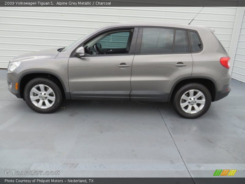 Alpine Grey Metallic / Charcoal 2009 Volkswagen Tiguan S