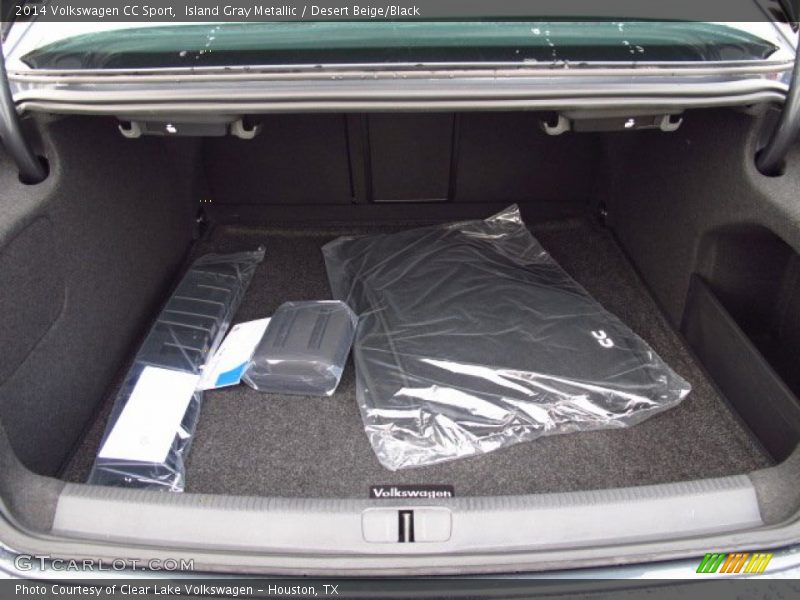 Island Gray Metallic / Desert Beige/Black 2014 Volkswagen CC Sport