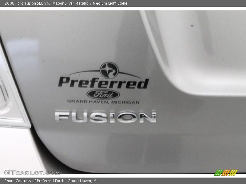 Vapor Silver Metallic / Medium Light Stone 2008 Ford Fusion SEL V6
