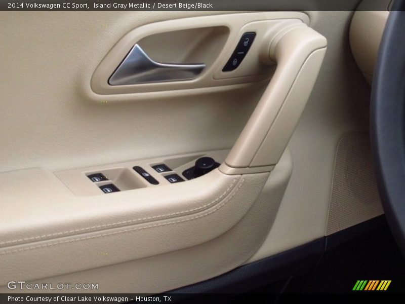 Island Gray Metallic / Desert Beige/Black 2014 Volkswagen CC Sport