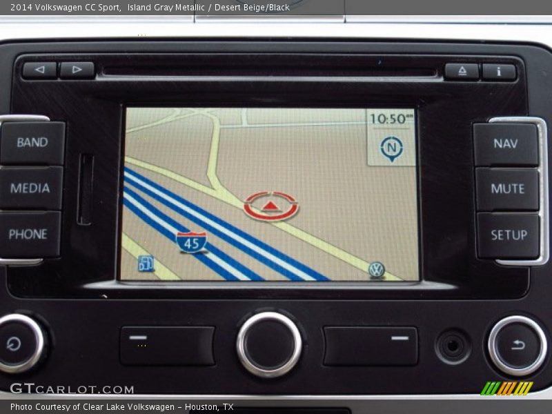 Island Gray Metallic / Desert Beige/Black 2014 Volkswagen CC Sport