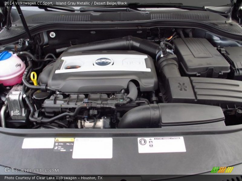 Island Gray Metallic / Desert Beige/Black 2014 Volkswagen CC Sport