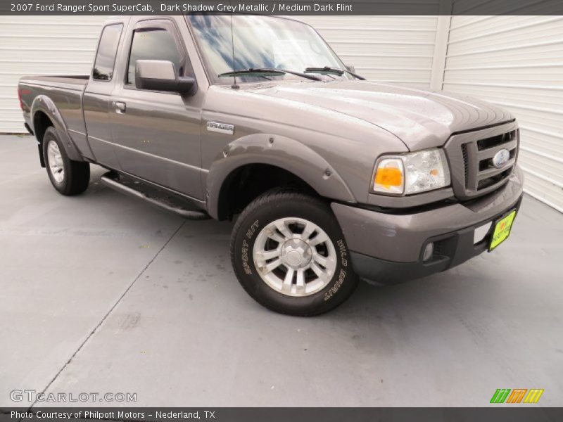 Dark Shadow Grey Metallic / Medium Dark Flint 2007 Ford Ranger Sport SuperCab
