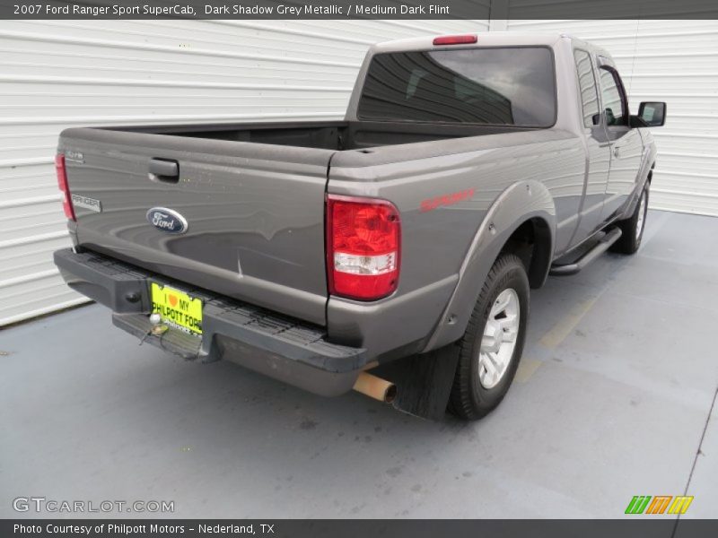 Dark Shadow Grey Metallic / Medium Dark Flint 2007 Ford Ranger Sport SuperCab