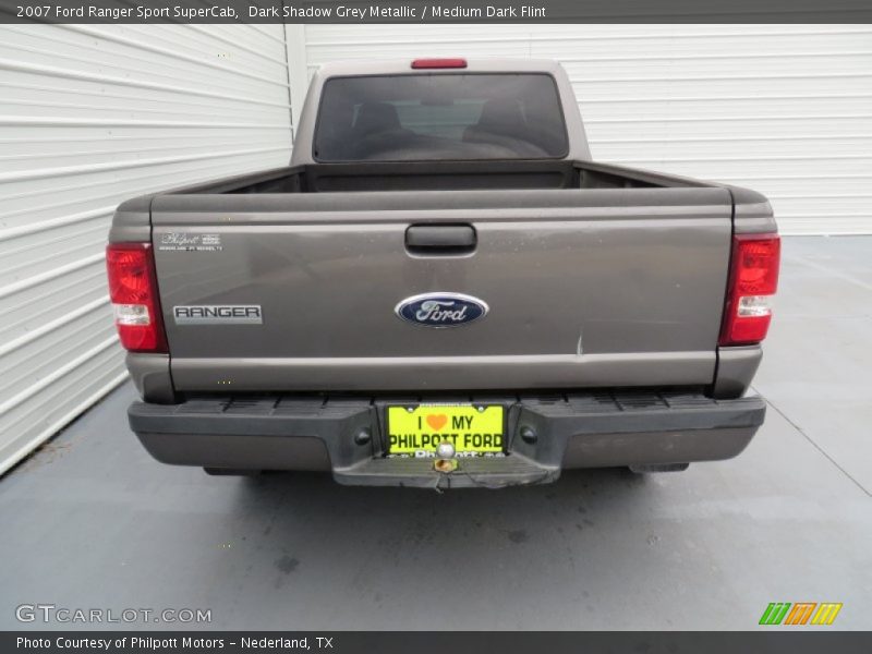 Dark Shadow Grey Metallic / Medium Dark Flint 2007 Ford Ranger Sport SuperCab