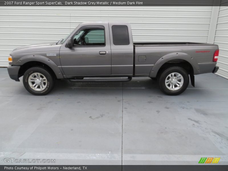 Dark Shadow Grey Metallic / Medium Dark Flint 2007 Ford Ranger Sport SuperCab