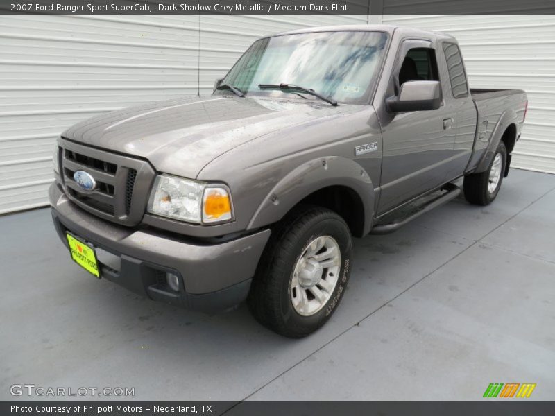 Dark Shadow Grey Metallic / Medium Dark Flint 2007 Ford Ranger Sport SuperCab
