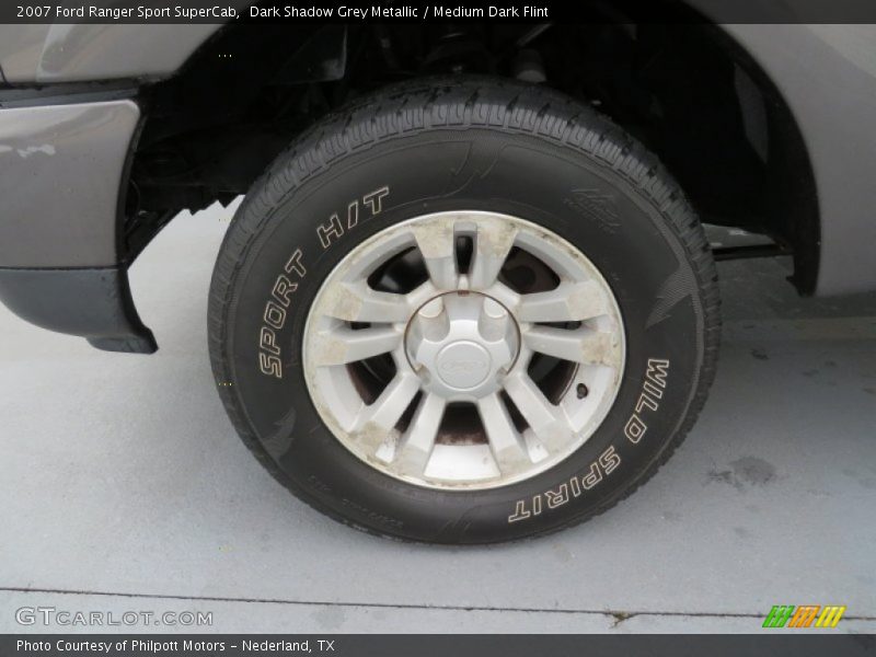 Dark Shadow Grey Metallic / Medium Dark Flint 2007 Ford Ranger Sport SuperCab