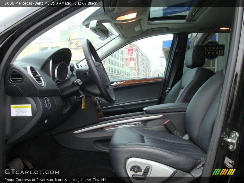 Black / Black 2008 Mercedes-Benz ML 350 4Matic