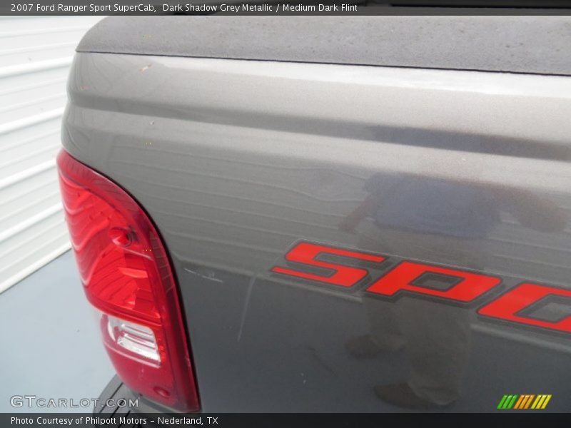 Dark Shadow Grey Metallic / Medium Dark Flint 2007 Ford Ranger Sport SuperCab