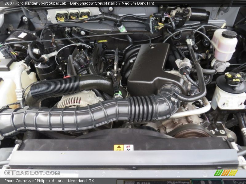 Dark Shadow Grey Metallic / Medium Dark Flint 2007 Ford Ranger Sport SuperCab