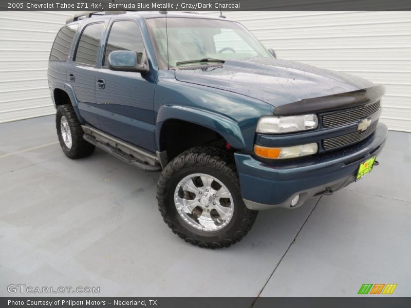 Bermuda Blue Metallic / Gray/Dark Charcoal 2005 Chevrolet Tahoe Z71 4x4
