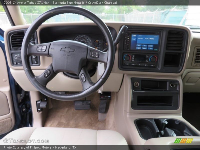 Bermuda Blue Metallic / Gray/Dark Charcoal 2005 Chevrolet Tahoe Z71 4x4