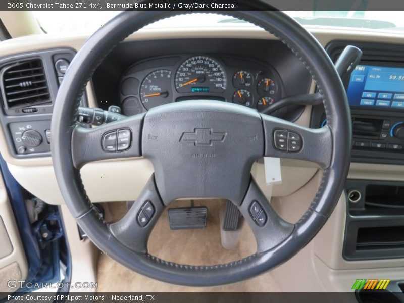 Bermuda Blue Metallic / Gray/Dark Charcoal 2005 Chevrolet Tahoe Z71 4x4