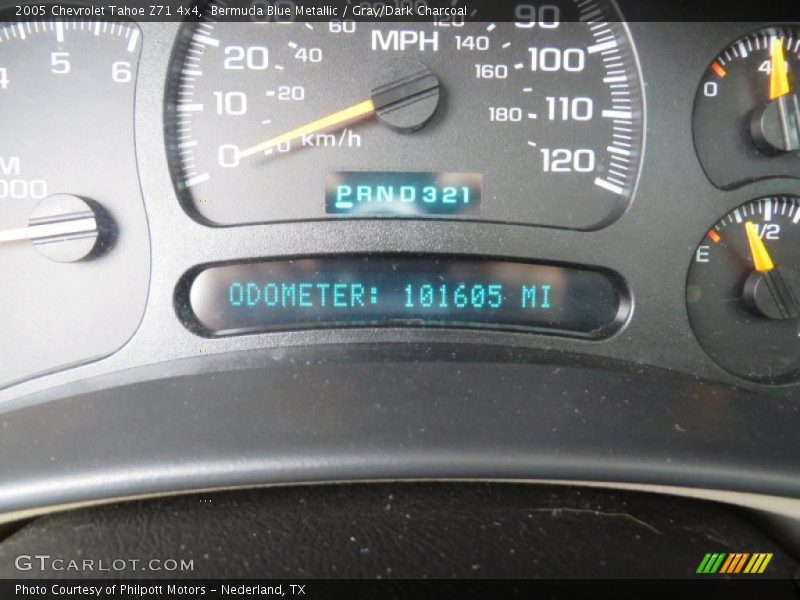 Bermuda Blue Metallic / Gray/Dark Charcoal 2005 Chevrolet Tahoe Z71 4x4