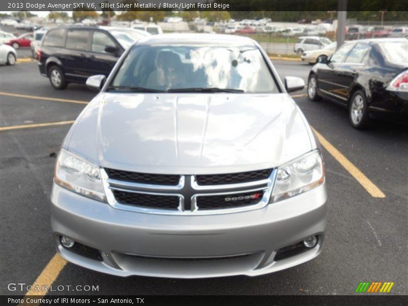 Billet Silver Metallic / Black/Light Frost Beige 2013 Dodge Avenger SXT V6