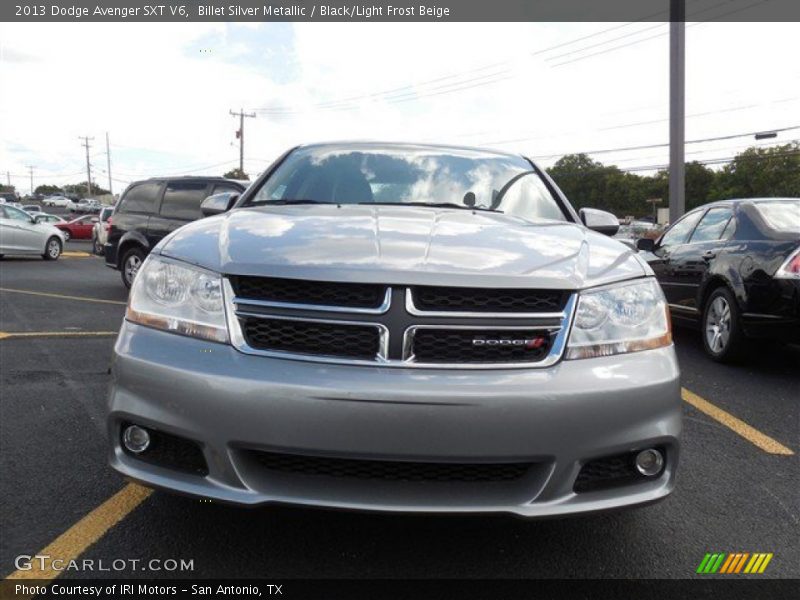 Billet Silver Metallic / Black/Light Frost Beige 2013 Dodge Avenger SXT V6