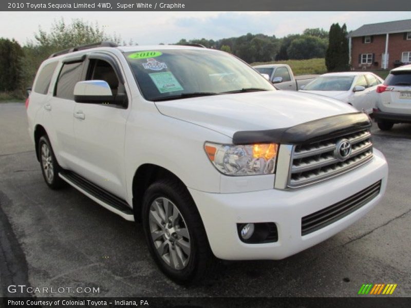 Super White / Graphite 2010 Toyota Sequoia Limited 4WD