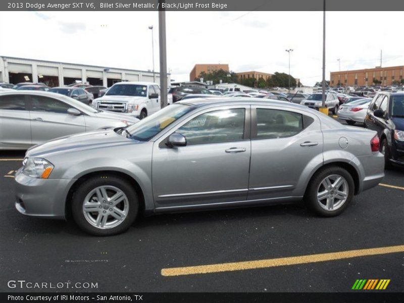 Billet Silver Metallic / Black/Light Frost Beige 2013 Dodge Avenger SXT V6