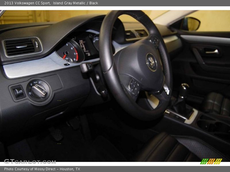 Island Gray Metallic / Black 2013 Volkswagen CC Sport