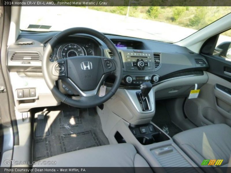 Polished Metal Metallic / Gray 2014 Honda CR-V EX-L AWD