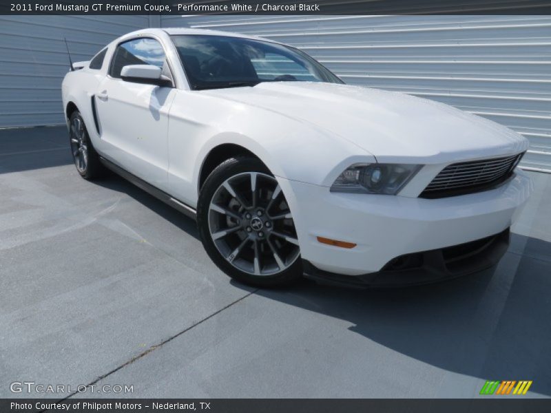Performance White / Charcoal Black 2011 Ford Mustang GT Premium Coupe