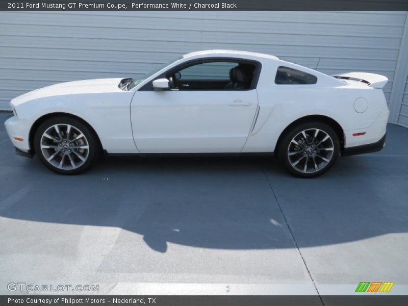 Performance White / Charcoal Black 2011 Ford Mustang GT Premium Coupe