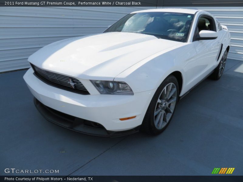 Performance White / Charcoal Black 2011 Ford Mustang GT Premium Coupe