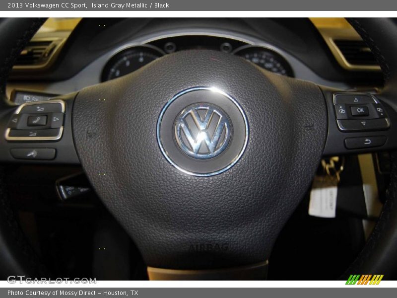 Island Gray Metallic / Black 2013 Volkswagen CC Sport
