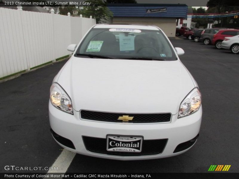 Summit White / Gray 2013 Chevrolet Impala LTZ