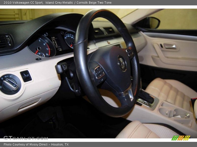 Island Grey Metallic / Cornsilk Beige Two Tone 2010 Volkswagen CC Sport