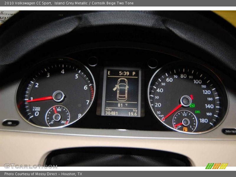 Island Grey Metallic / Cornsilk Beige Two Tone 2010 Volkswagen CC Sport