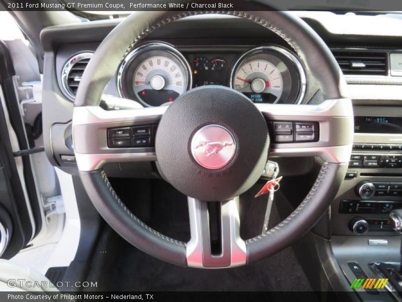 Performance White / Charcoal Black 2011 Ford Mustang GT Premium Coupe