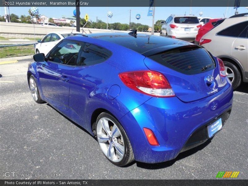 Marathon Blue / Gray 2012 Hyundai Veloster