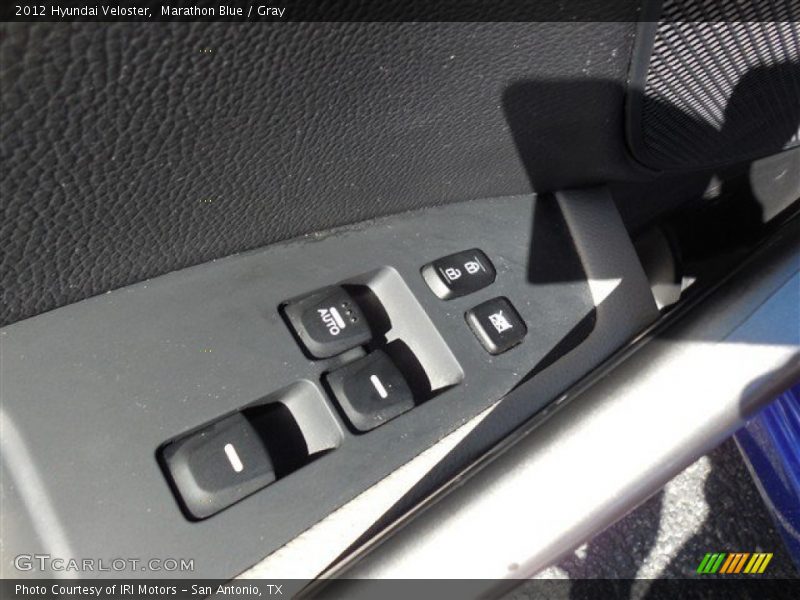 Marathon Blue / Gray 2012 Hyundai Veloster