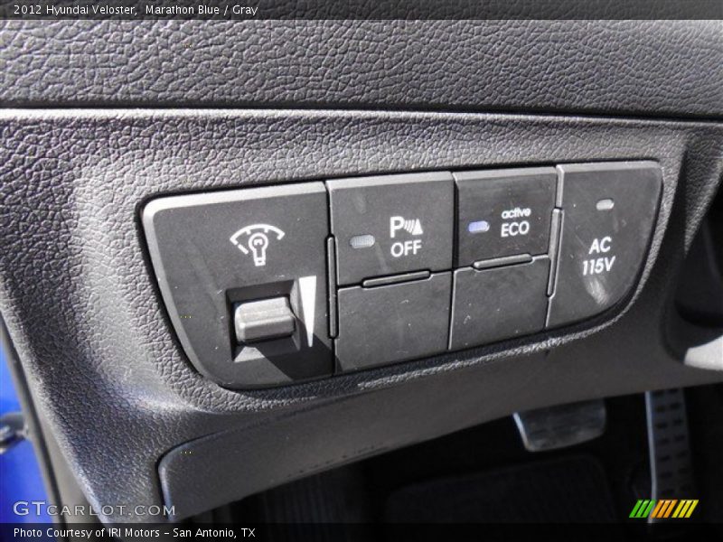 Marathon Blue / Gray 2012 Hyundai Veloster