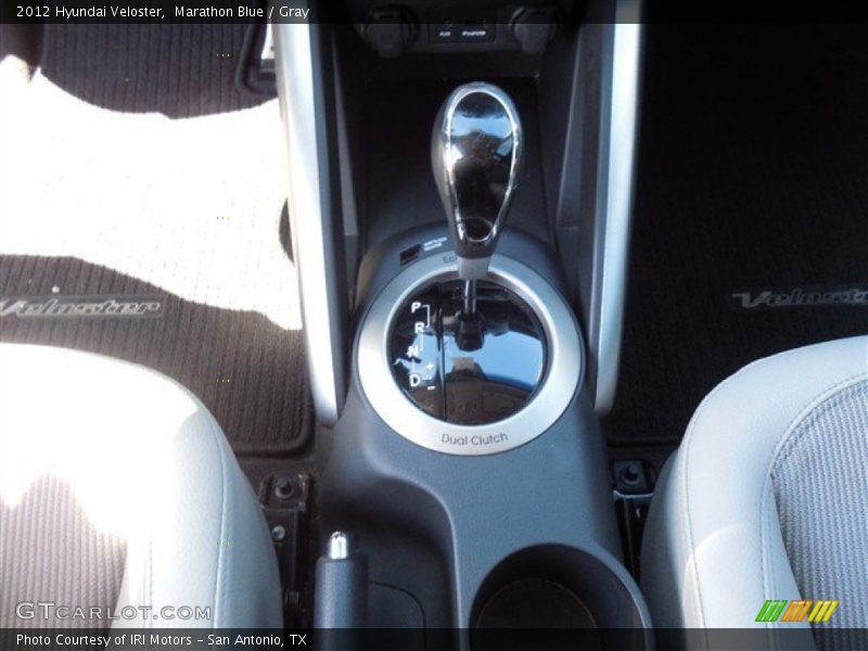 Marathon Blue / Gray 2012 Hyundai Veloster