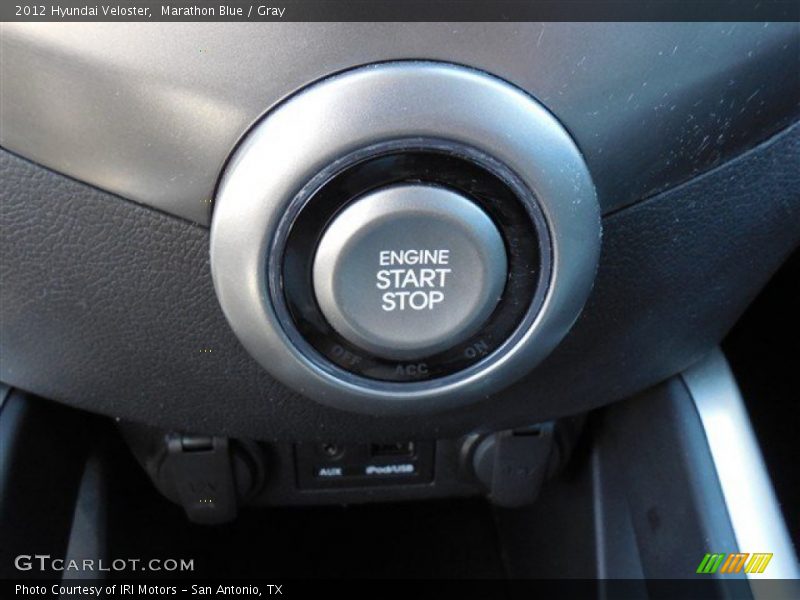 Marathon Blue / Gray 2012 Hyundai Veloster