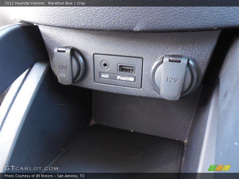 Marathon Blue / Gray 2012 Hyundai Veloster