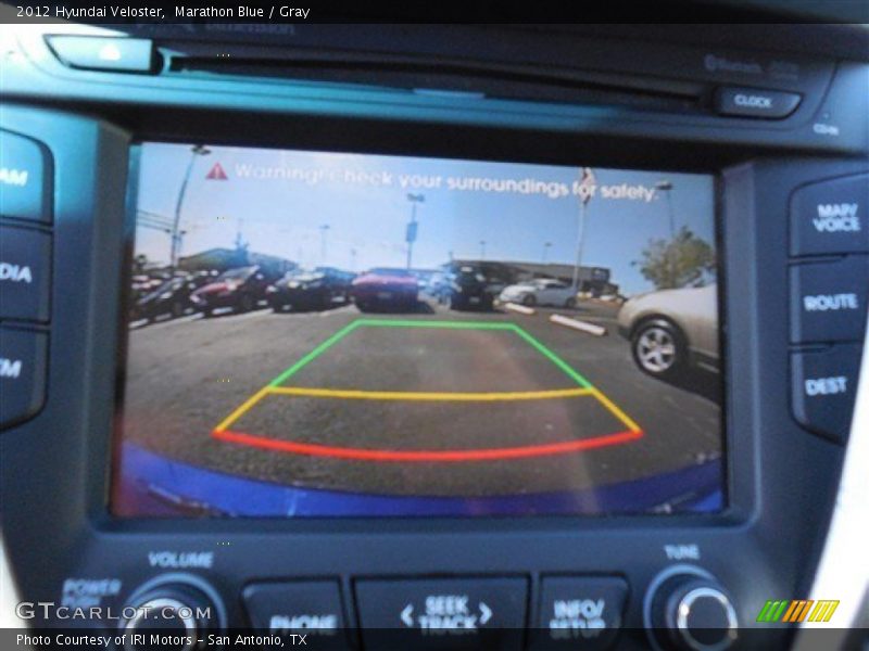 Marathon Blue / Gray 2012 Hyundai Veloster
