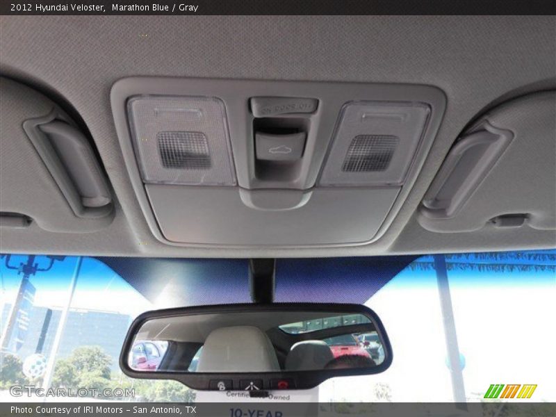 Marathon Blue / Gray 2012 Hyundai Veloster