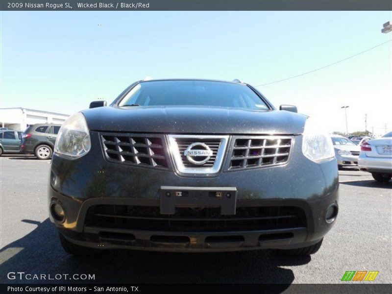 Wicked Black / Black/Red 2009 Nissan Rogue SL