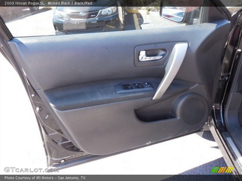 Wicked Black / Black/Red 2009 Nissan Rogue SL